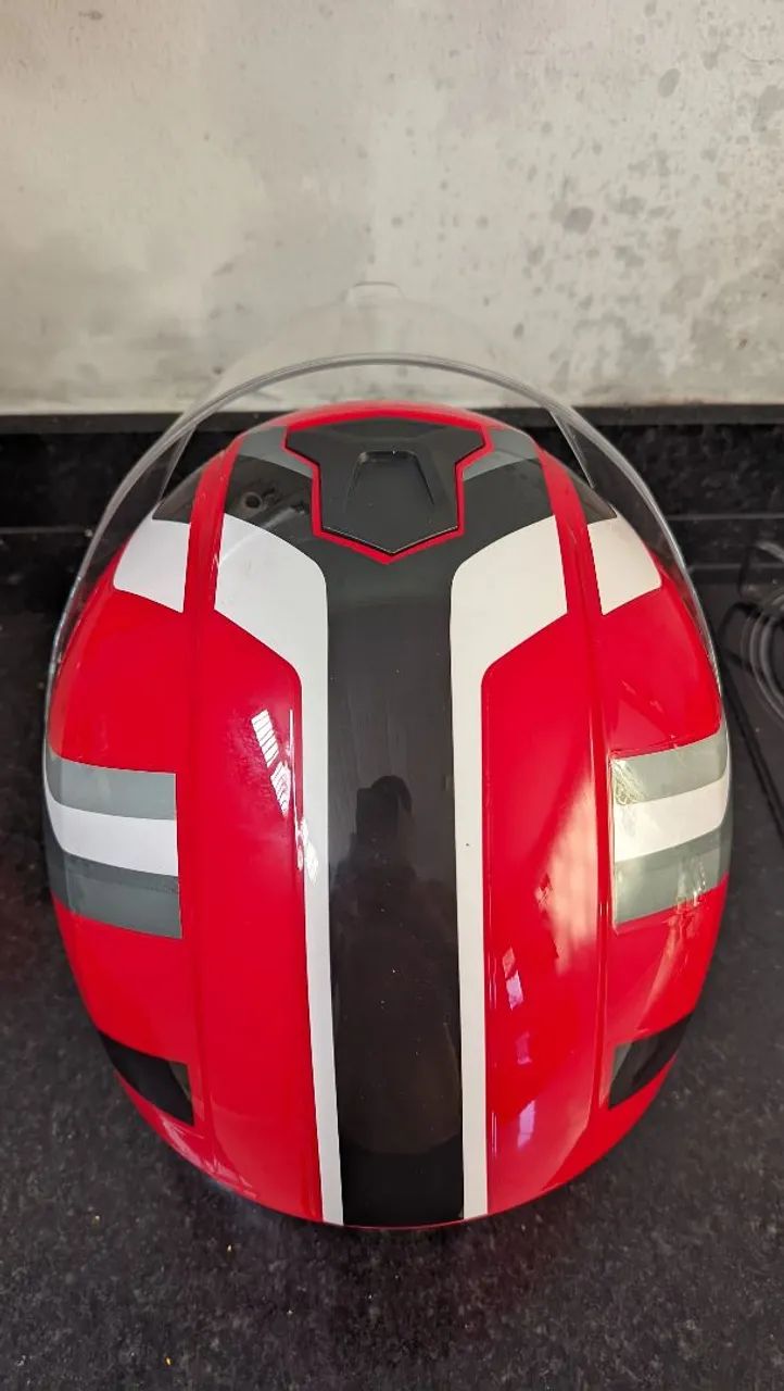 Capacete Honda Vermelho NOVO - Foto 2