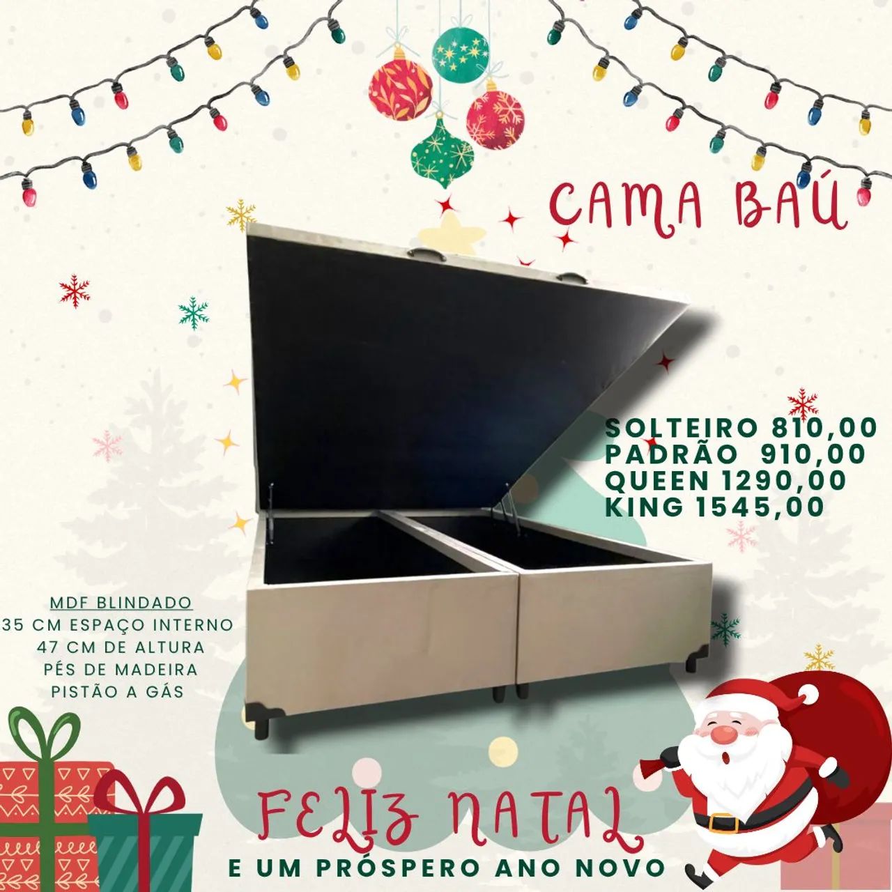 Promoção de cama baú toda em MDF! - Foto 5