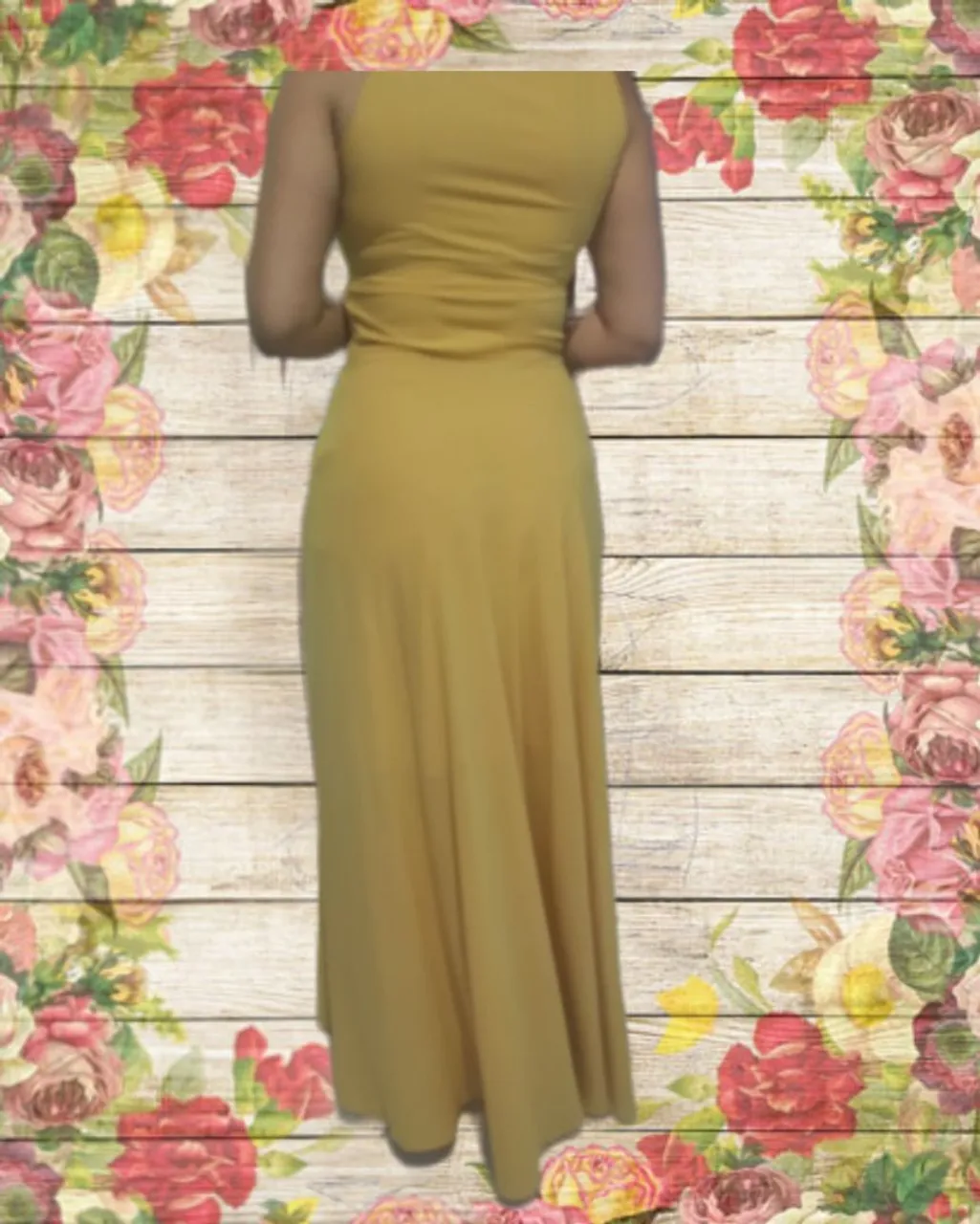 Vestido Longo Amarelo Elegante - Moda Feminina