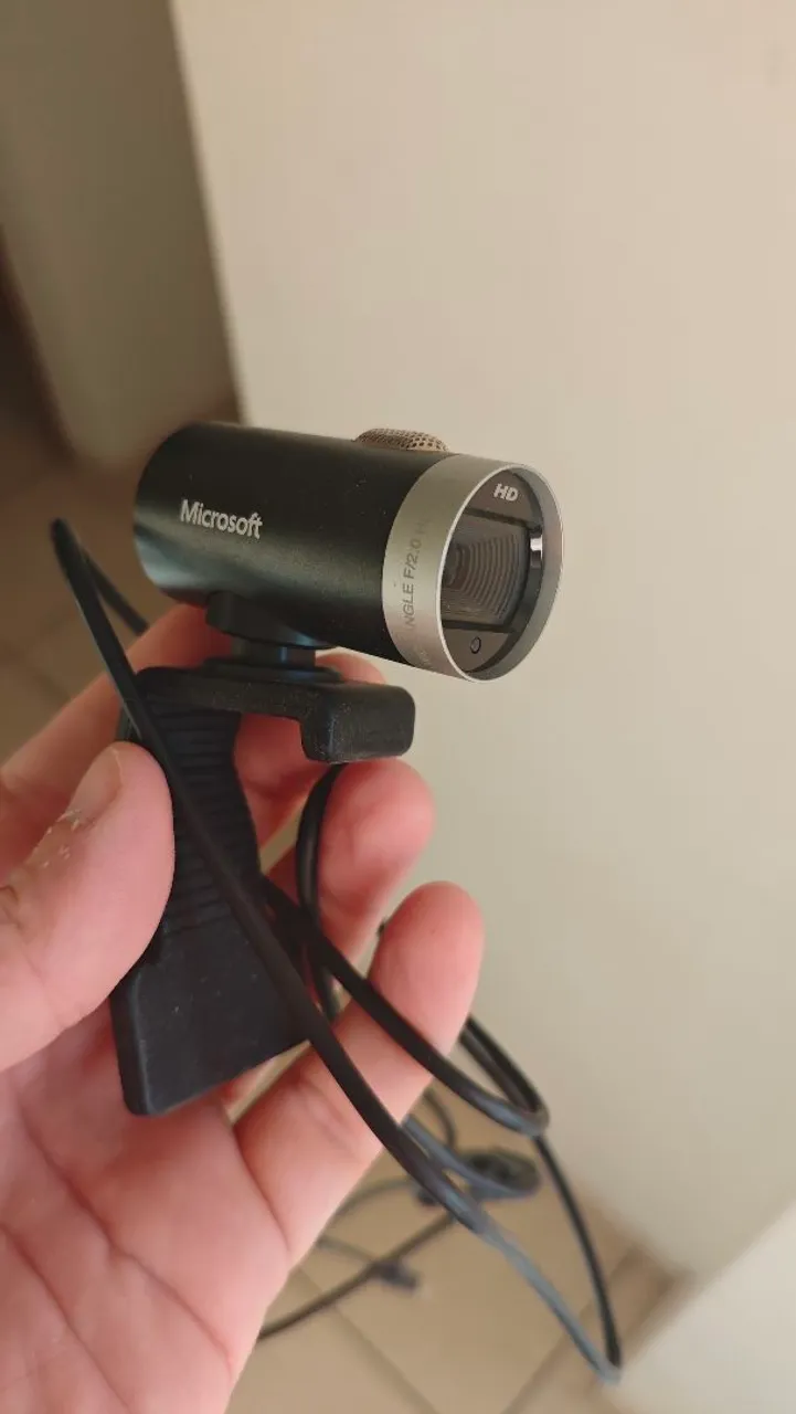 Webcam Cinema Usb Preta Microsoft - H5D00013<br>