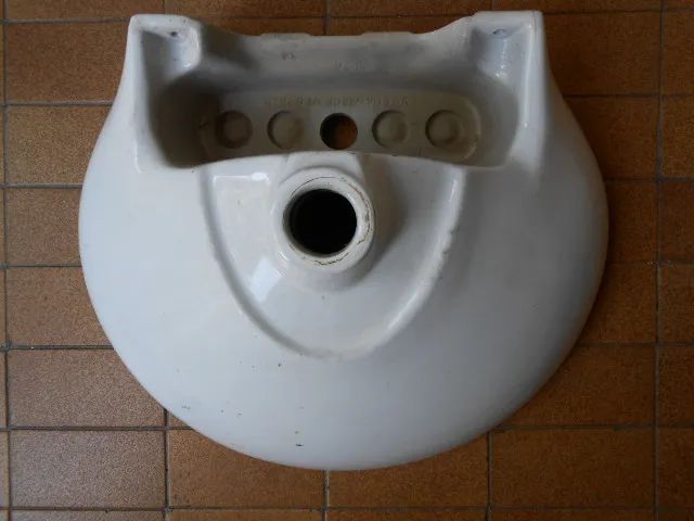 Pia/lavatório + coluna branco (usado/no estado) - Foto 5