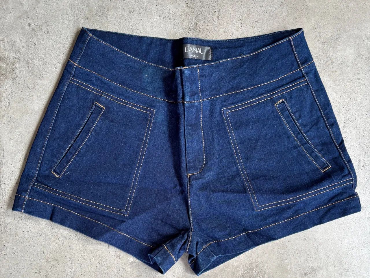Short Jeans Azul Canal 
