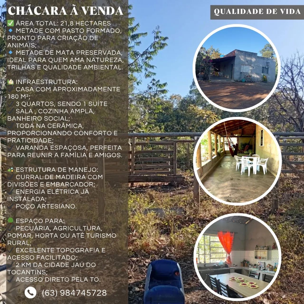 Vende-se Chácara de 21,8 Hectares - Oportunidade Única!