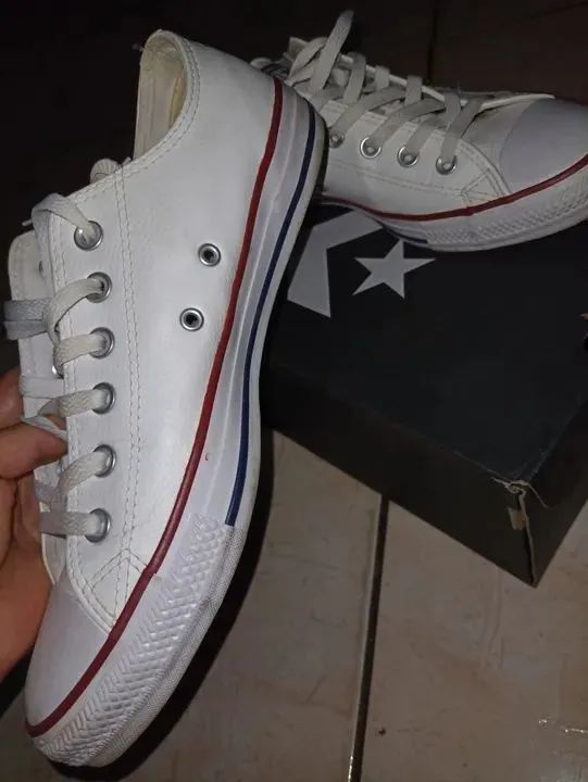 All Star Couro Branco 39 - Foto 2