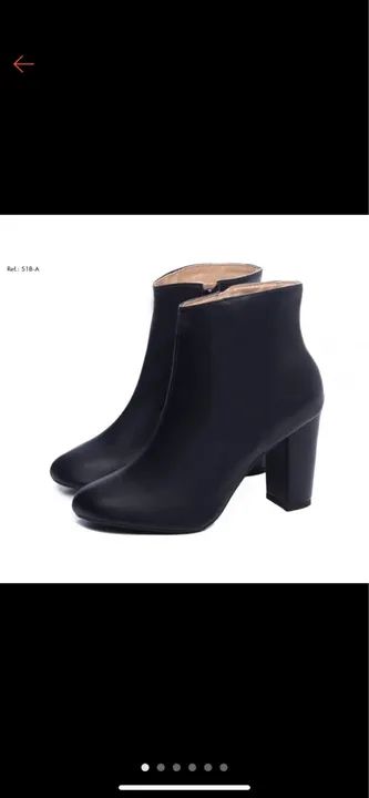 Botas de cano curto pretas