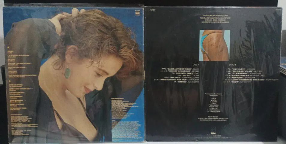 Trila Sonora Internacional de novelas - Lote com 2 LPs - Barriga de aluguel e Te contei? - Foto 2