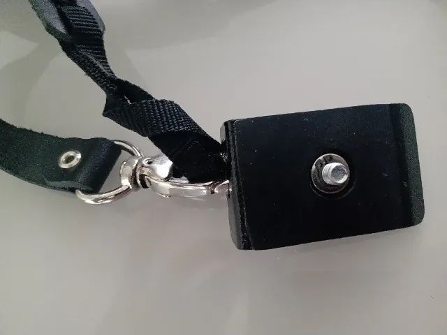 Alça Fotográfica em couro preta  - Foto 3