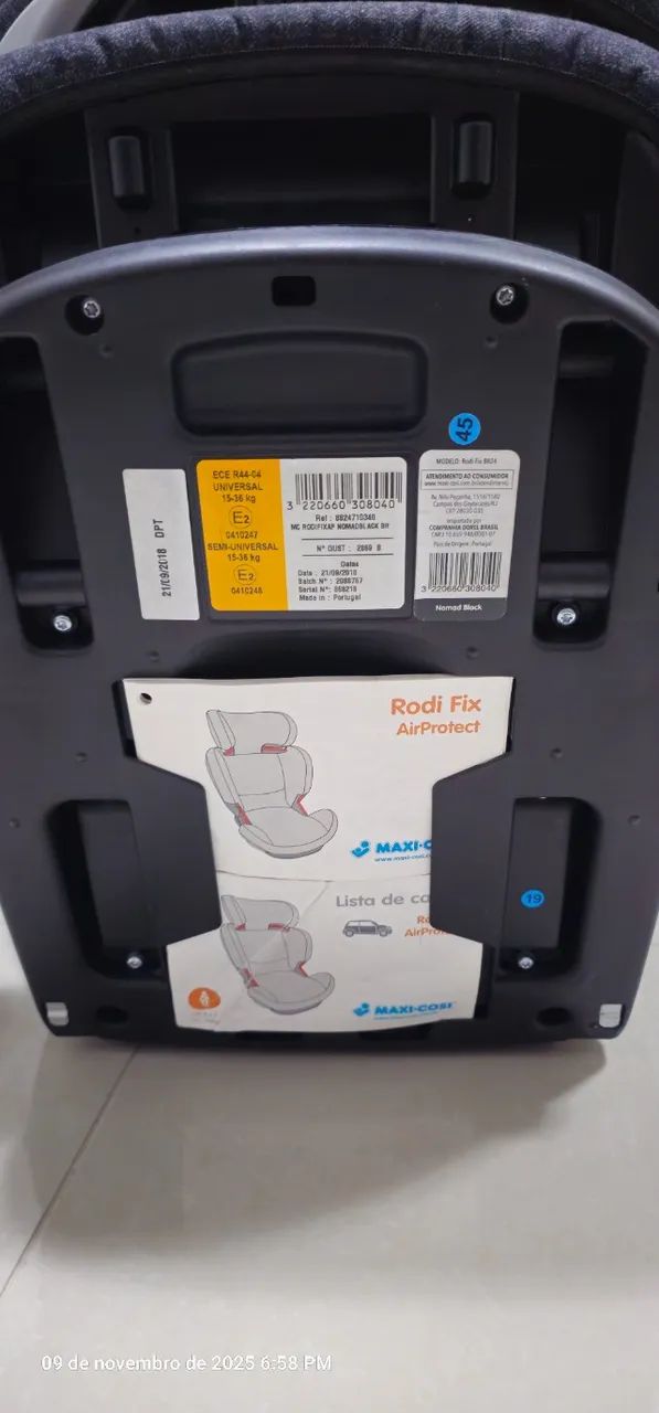 2x Cadeirinha com Isofix Rodifix AirProtect 15 a 36 Kg Maxi-Cosi, Nomad Black - Foto 6