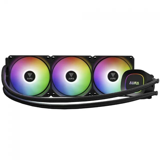 Water Cooler Gamdias Aura GL 360 Lite, 360mm, ARGB, Intel/AMD, Preto, Novo, Lacrado