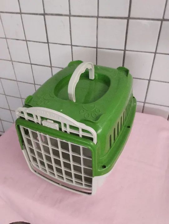 Caixa de Transporte para Pet - Verde nova - Foto 2