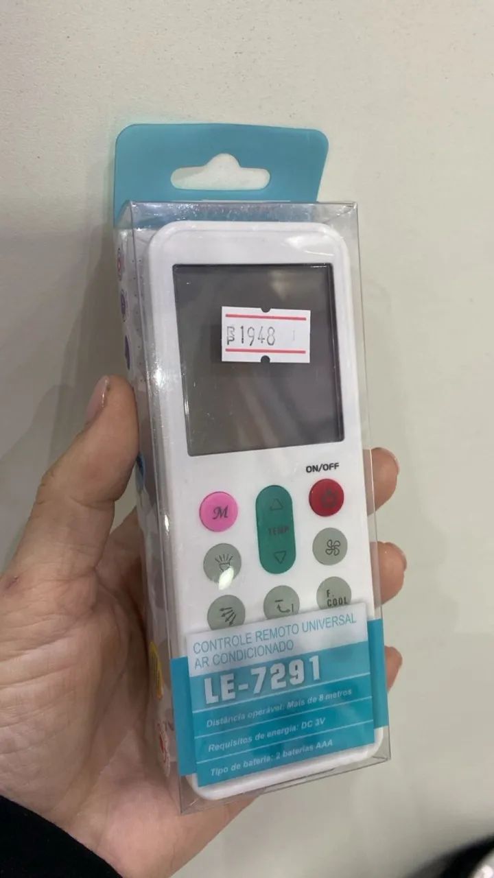 Controle Universal Para Ar Condicionado - Compativel com Várias Marcas - Loja Coimbra 