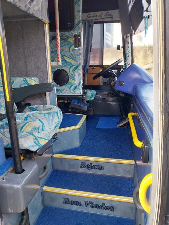 Vista buss scania k124 360 motor novo carro trabalhando - Foto 6