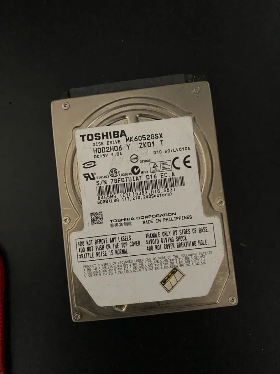 HD toshiba 60gb  - Foto 2