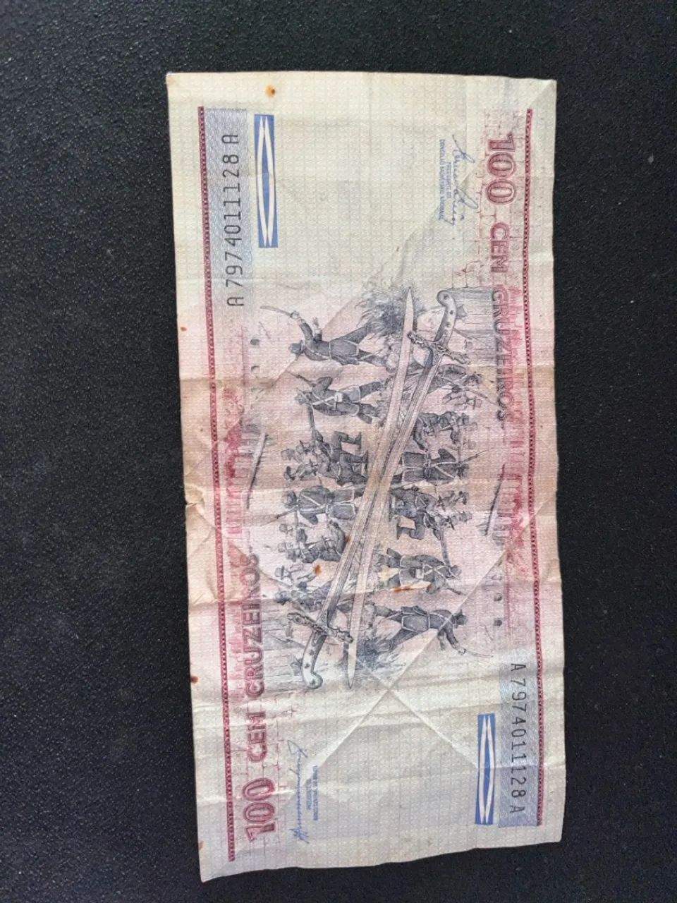Nota de 100 Cruzeiros, 10 Cruzados e 10000 Cruzados! Para colecionador