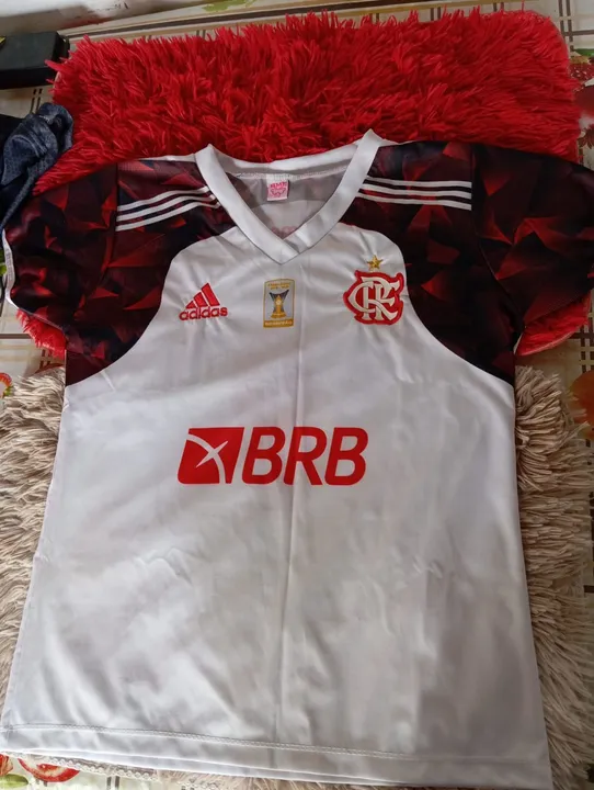 Camisa Flamengo Feminino Adidas BRB - Tamanho: GG baby look
