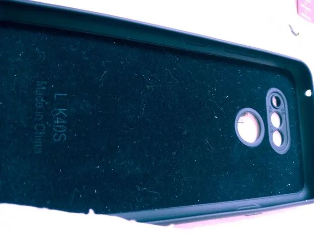 Capa celular LG K40s preto + película de proteção 