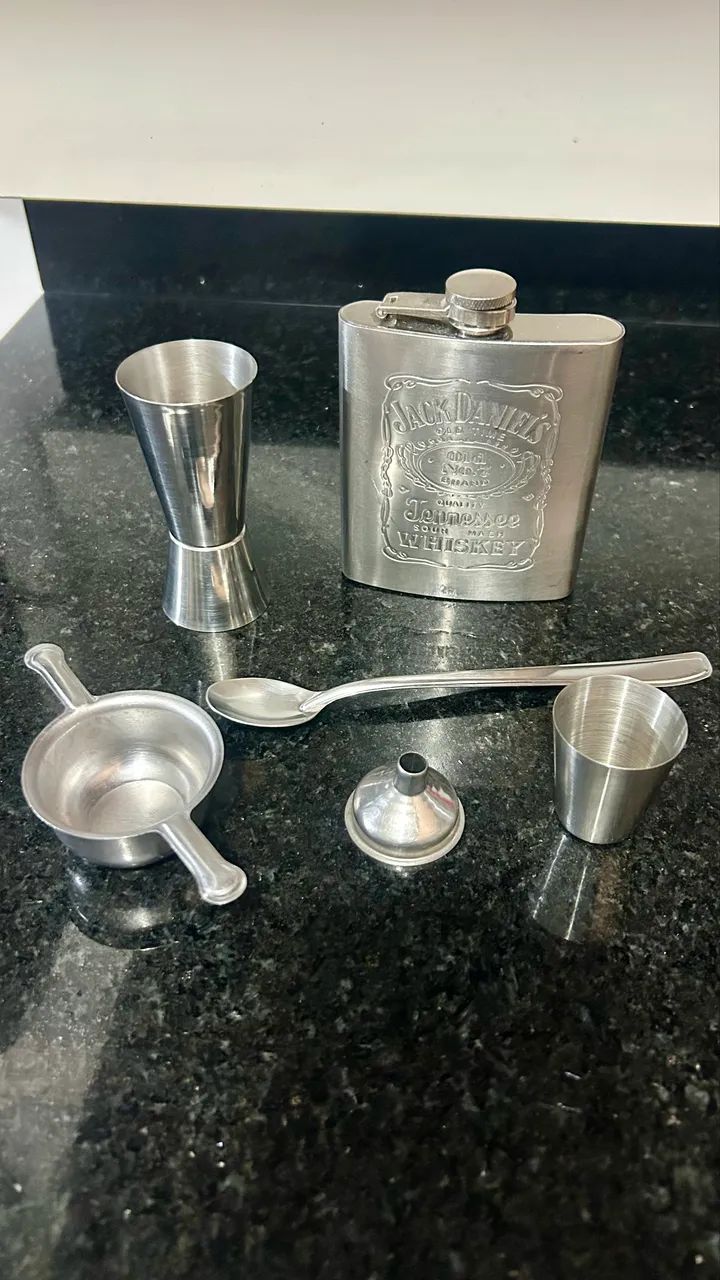 Kit para drinks em inox