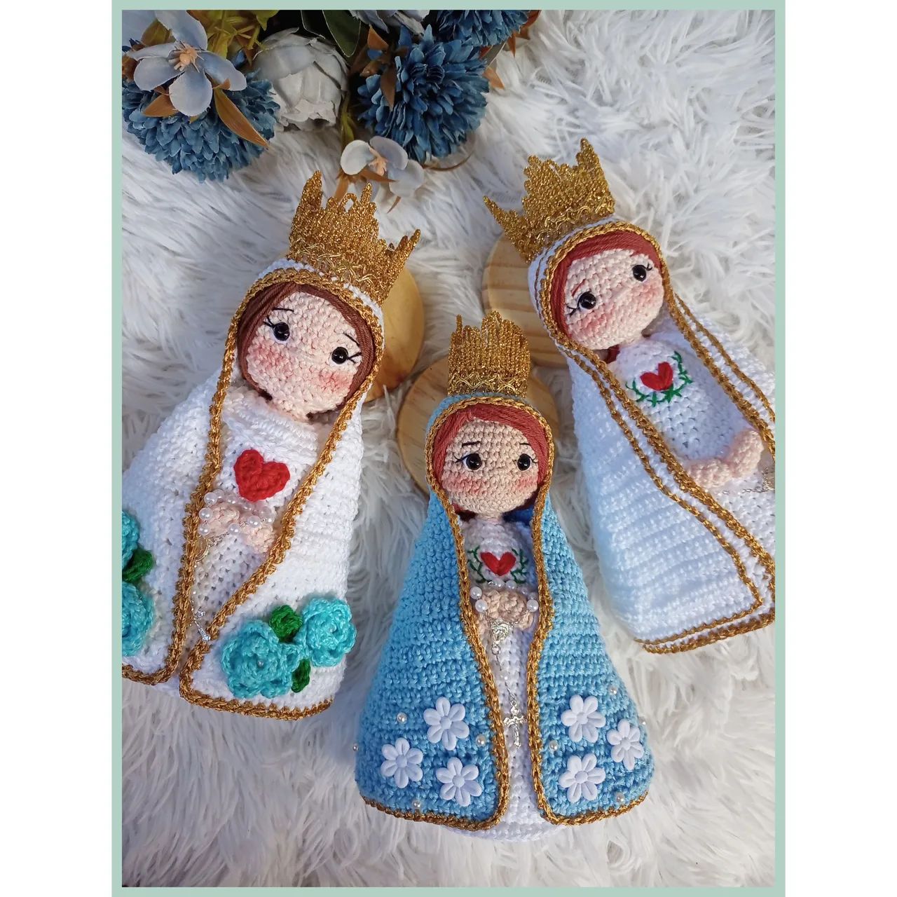 Santinhas e santinhos de crochê  - Foto 5