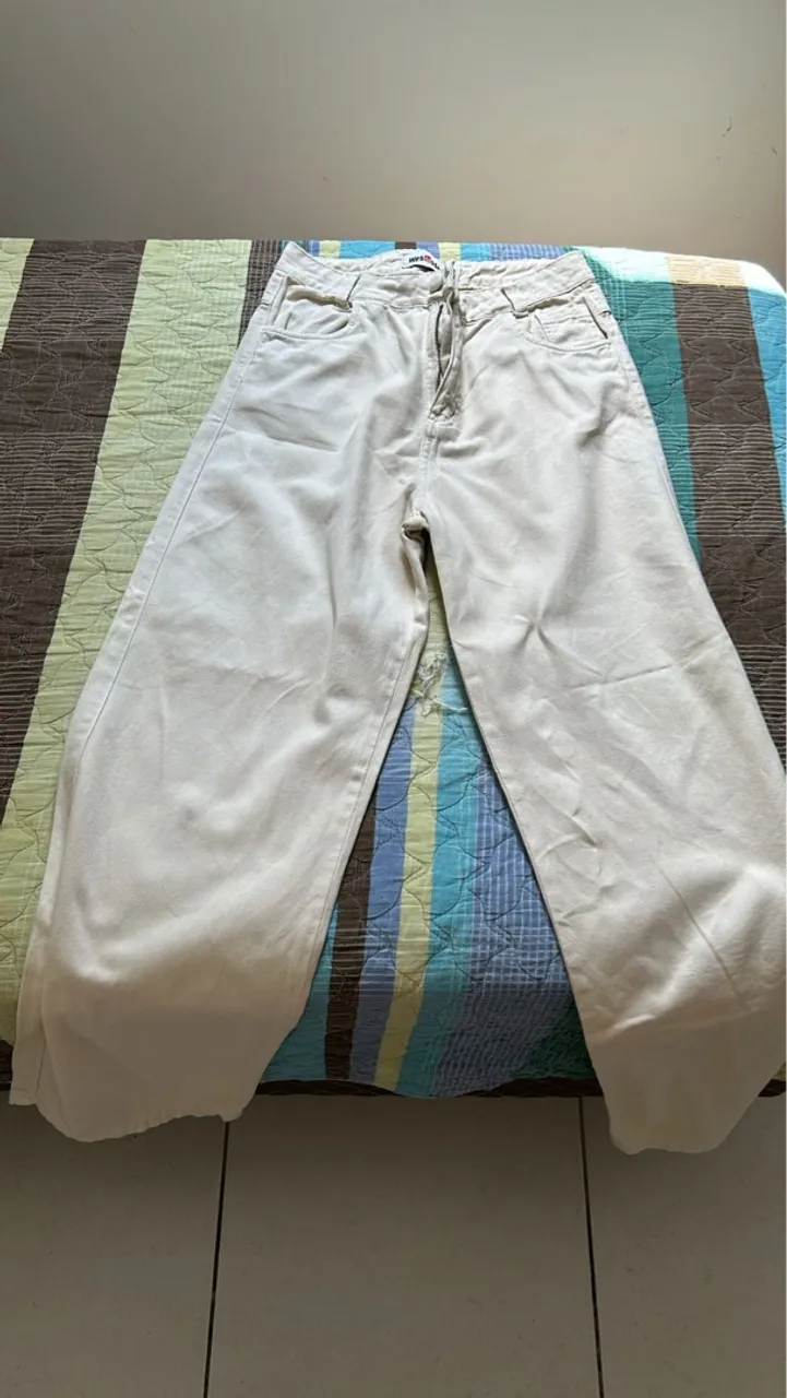 Calça Jeans Bege - tam 42