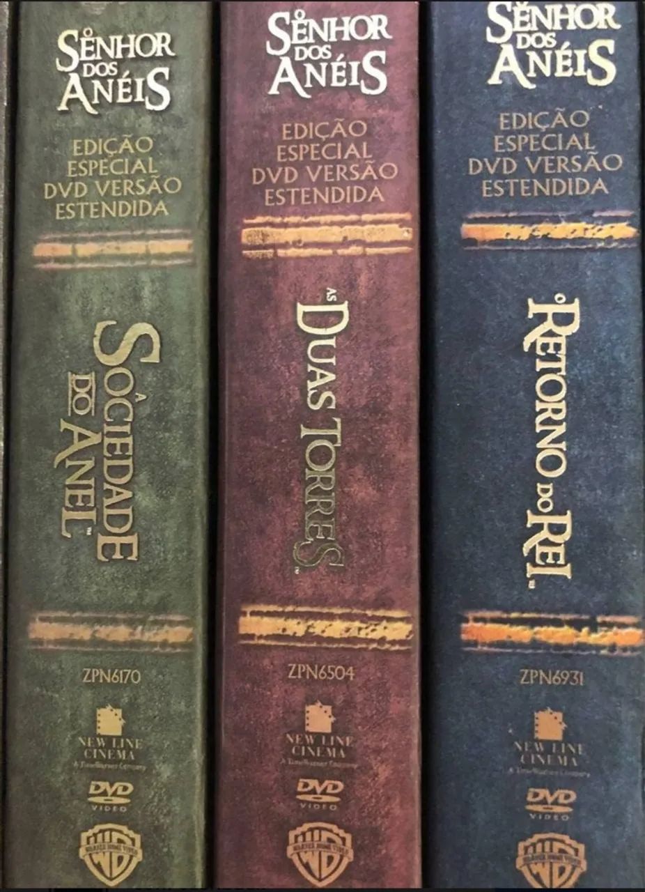 DVD Box Trilogia Senhor dos Anéis Versão Estendida 