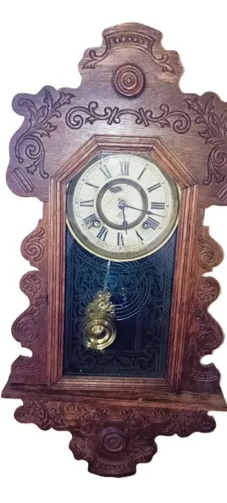 ANTIGO RELÓGIO DE PAREDE ANSONIA CLOCK - Foto 4