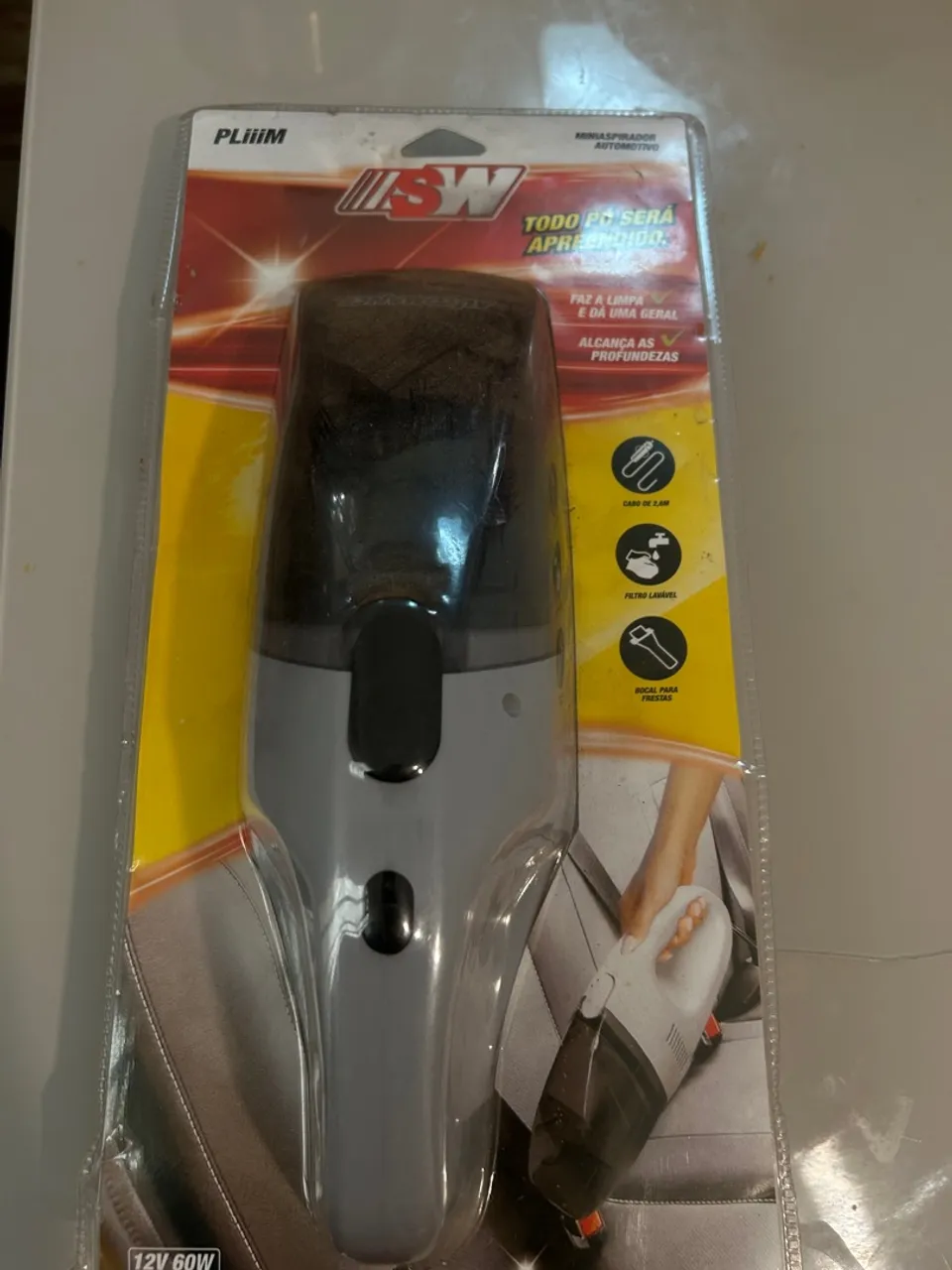 Mini Aspirador de Pó Automotivo 12V - Limpeza Completa