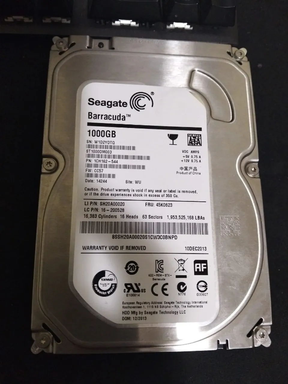 HD 1TB Seagate Barracuda - Usado