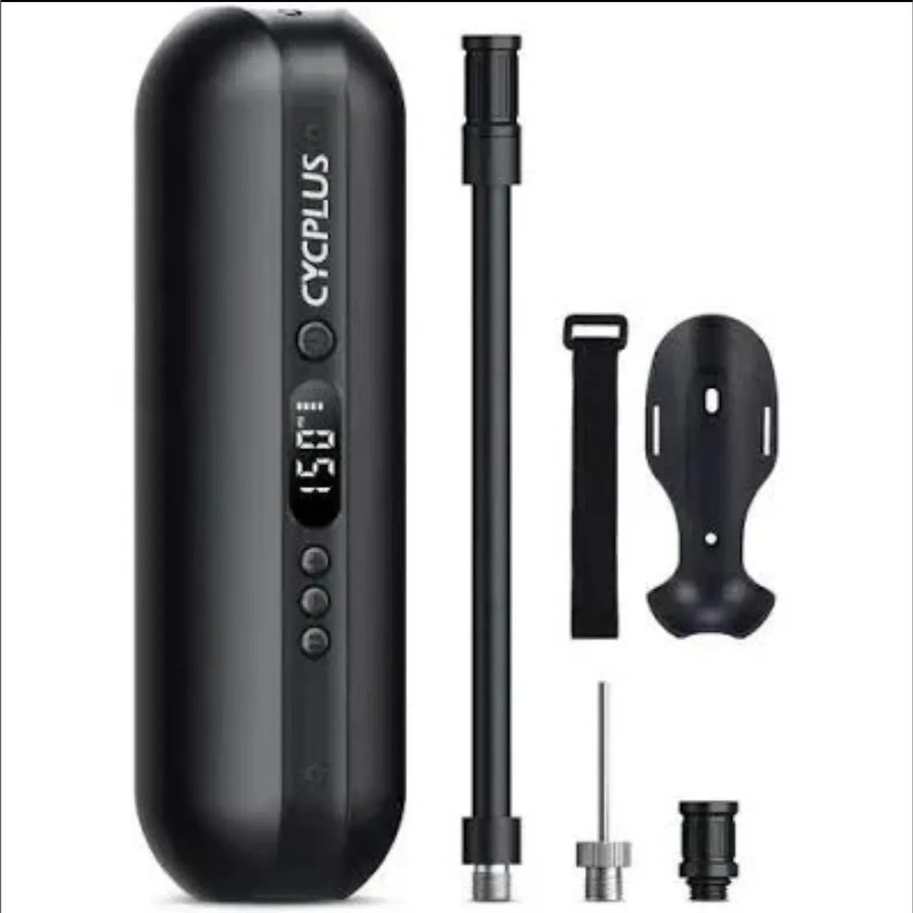 Bomba de ar para bicicleta portátil com medidor digital