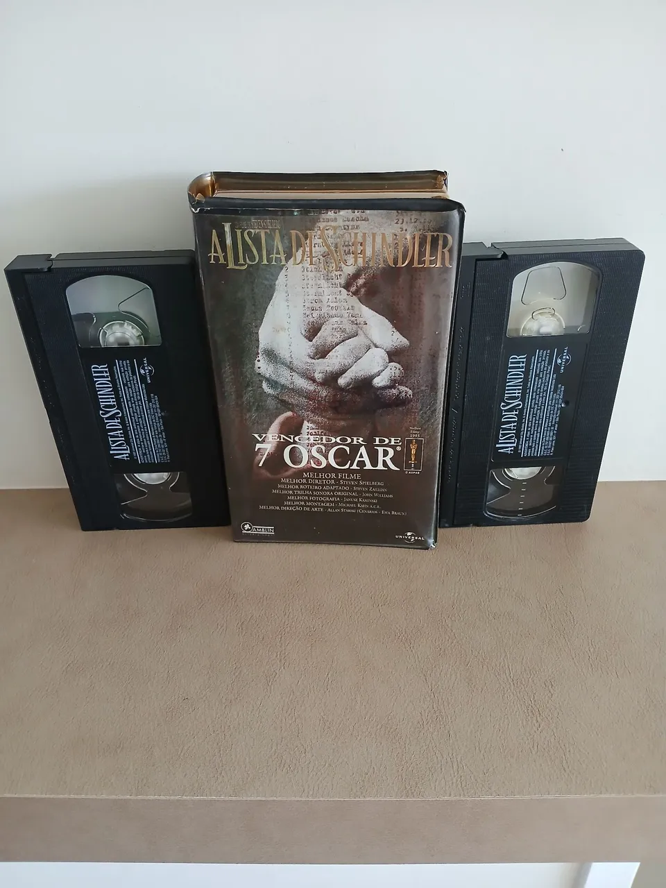 Fita Vhs Dupla A Lista de Schindler