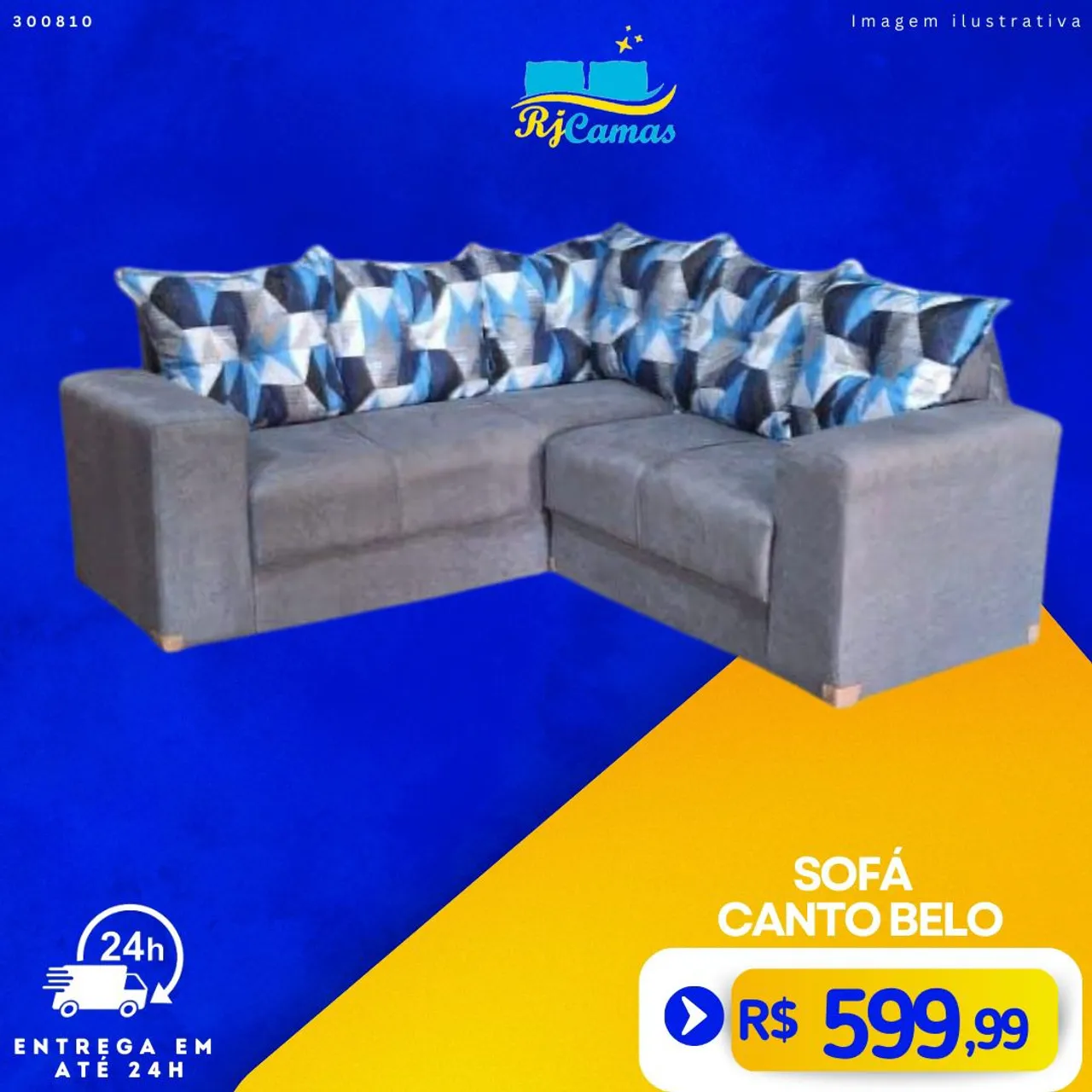 Sofá de Canto Belo - Novo -