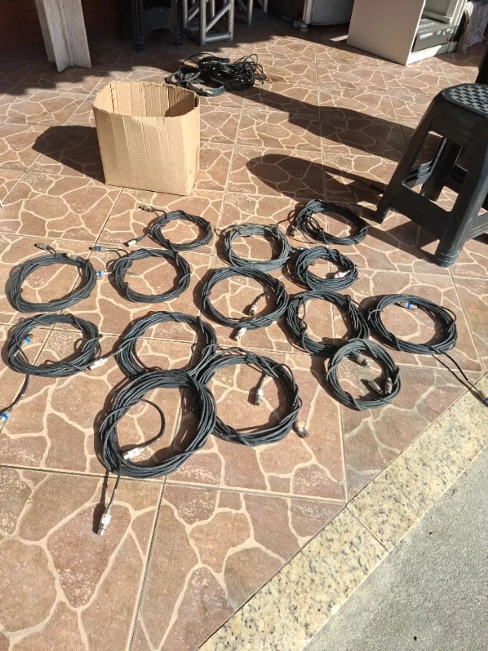 Cabo de microfone balanceado 10 mts cada