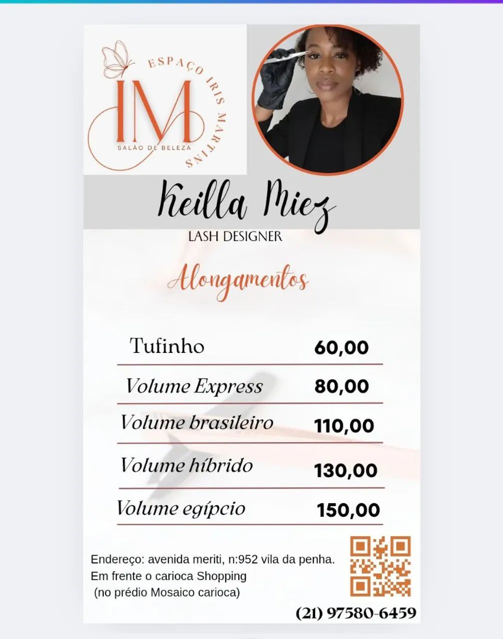 Extensão de cílios 