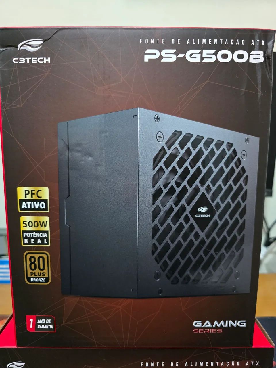 Fonte Game ATX 500W PS-G500B 80Plus Bronze C3Tech