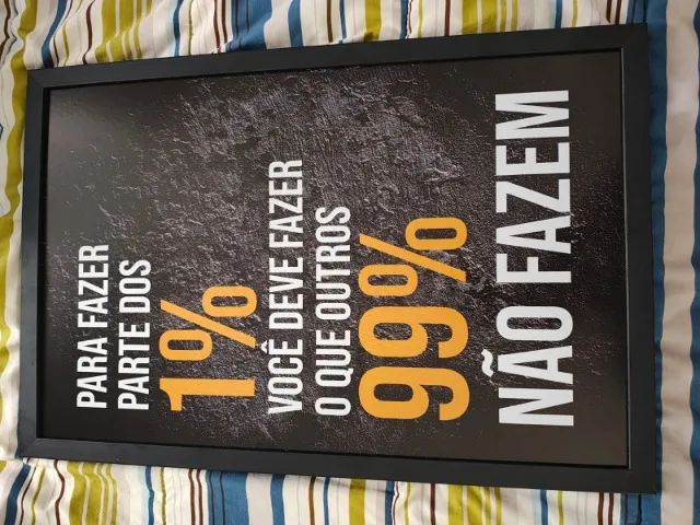 Kit 3 Quadros Grandes Frases Motivacional Escritório Moderno - Foto 6