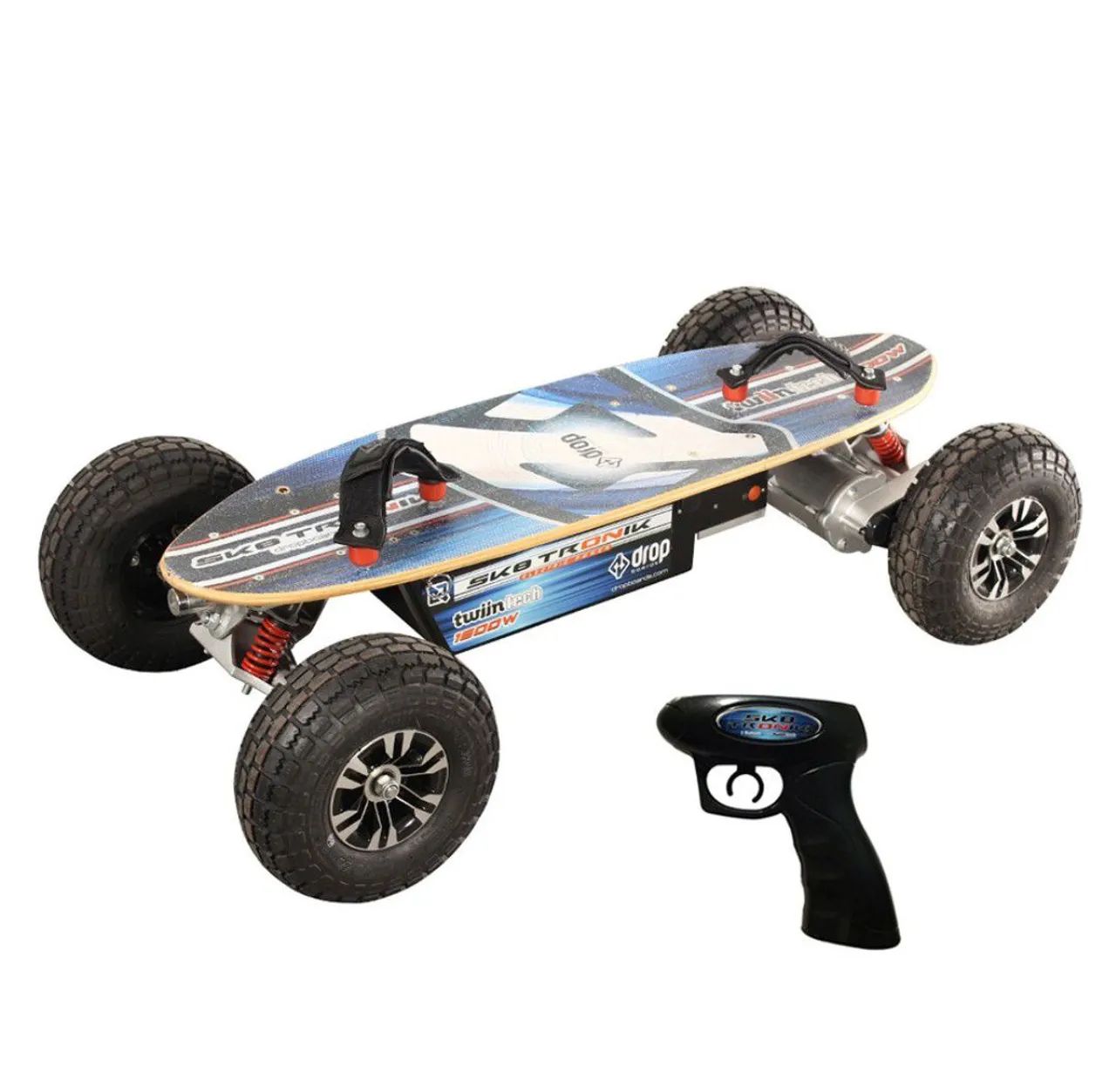 Skate Elétrico 1600w 4x2 Freio ABS Farol original 