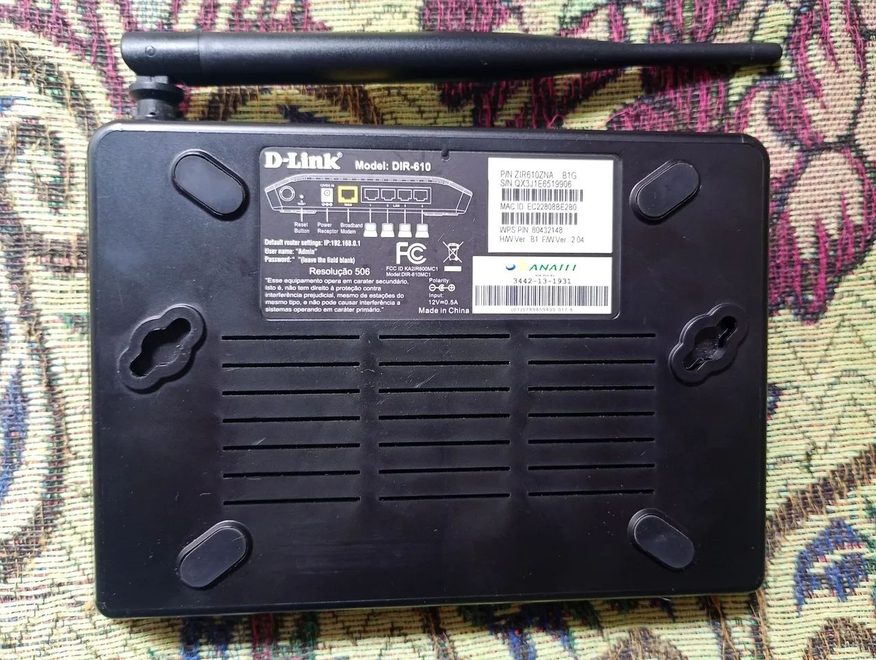 Roteador Wireless N 150Mbps D-Link DIR-610 B1 - Foto 5