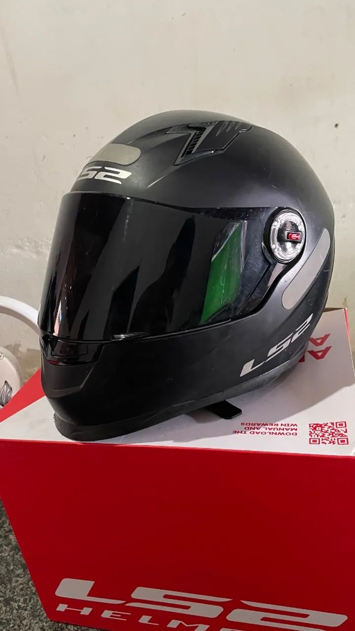 Capacete LS2 ff358 preto monocolor  - Foto 2