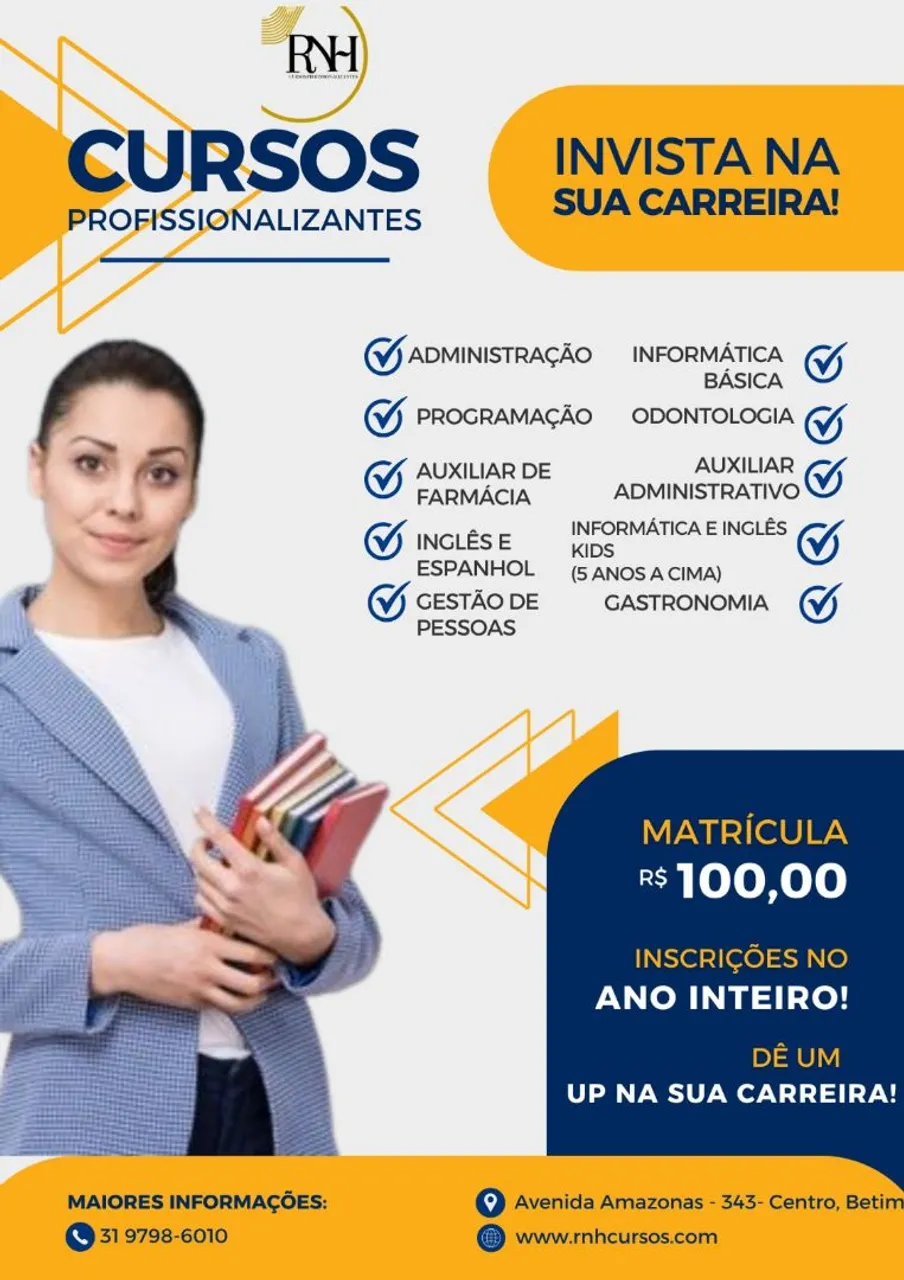 Vendo escola cursos profissionalizantes