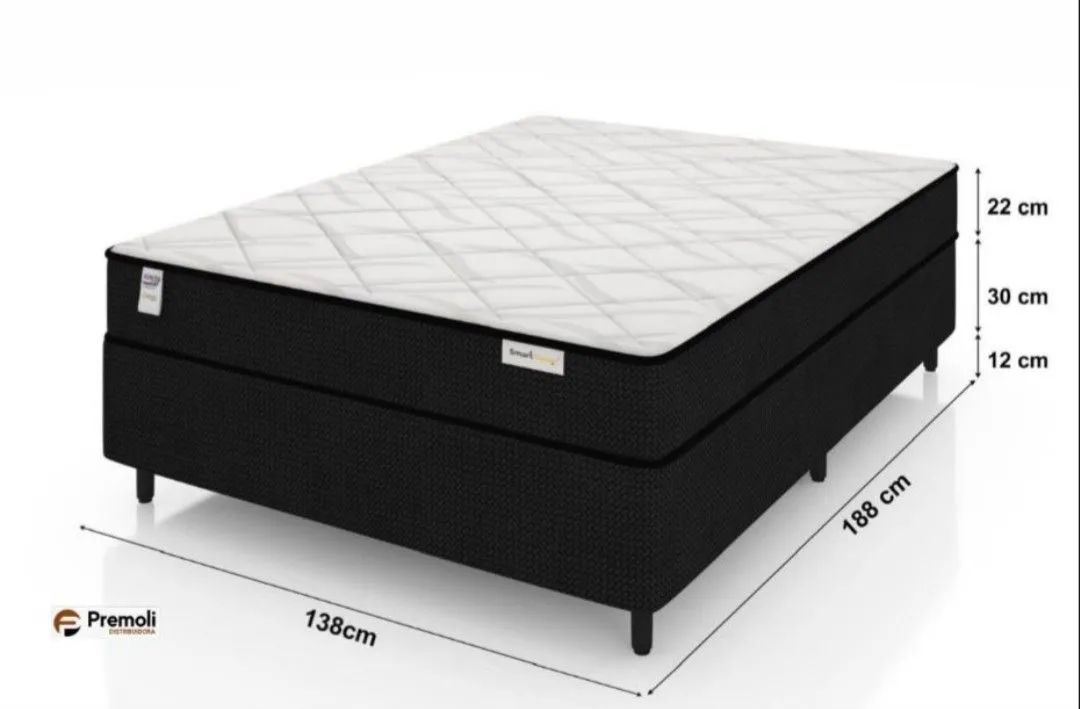 CAMA BASE + COLCHÃO Plumatex 