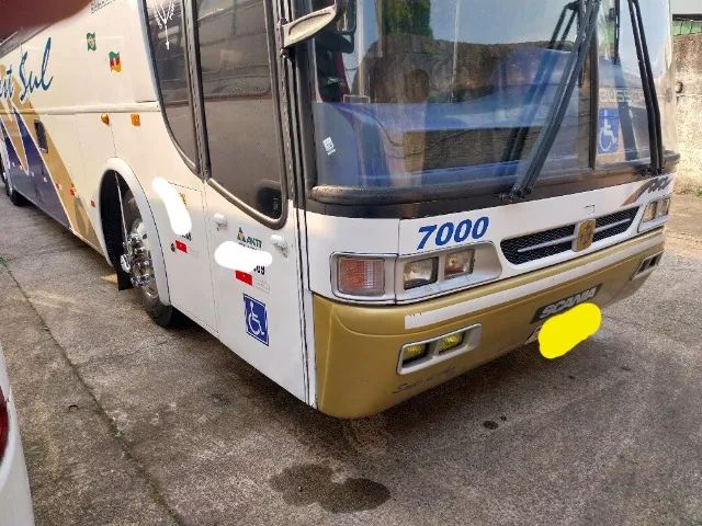 Vista buss scania k124 360 motor novo carro trabalhando - Foto 2