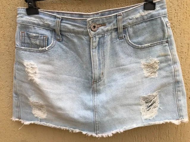 Short Saia Jeans Da Four One (Usado) - Foto 2