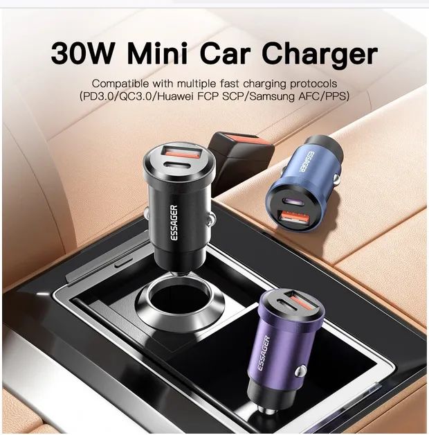 Carregador rápido Essager 30W - Foto 3