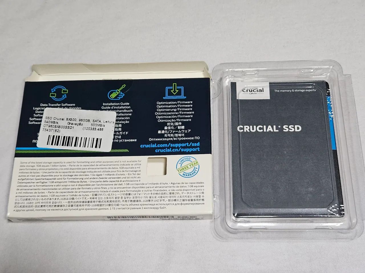 SSD Crucial 960GB SATA BX500 - Foto 2