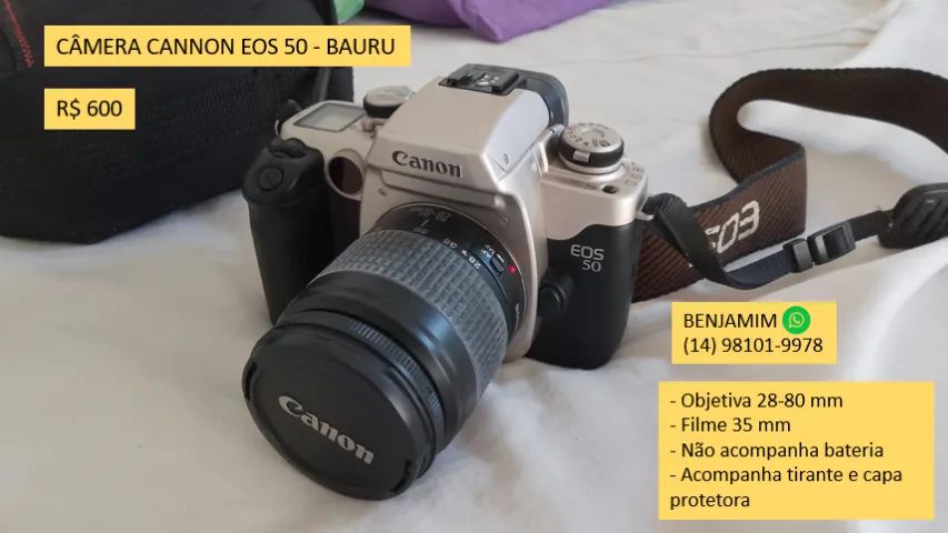 Câmera EOS-50 Cannon