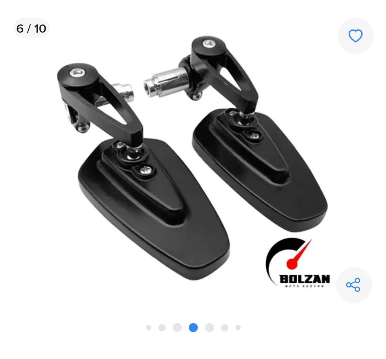 Retrovisores Moto Bolzan (Mt 03 fz25 mt07 fz15 mt09 etc) - Foto 3