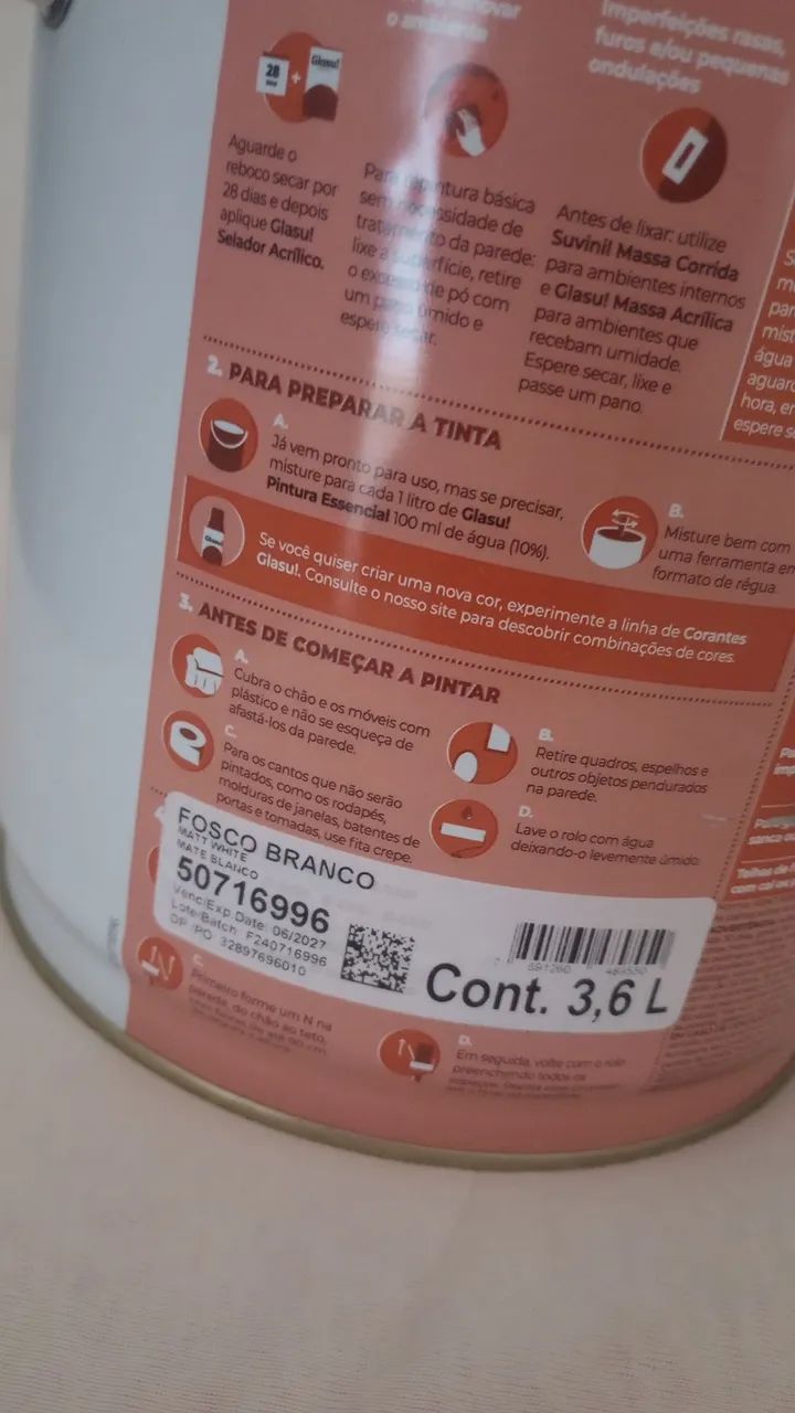 Tinta Interior Gla - Acrílico Fosco 361 Econômico - Foto 4