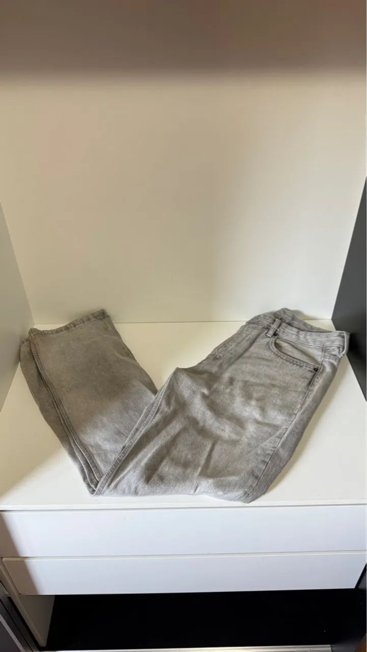 Calças Jeans Zara Cinza Claro  - Foto 3