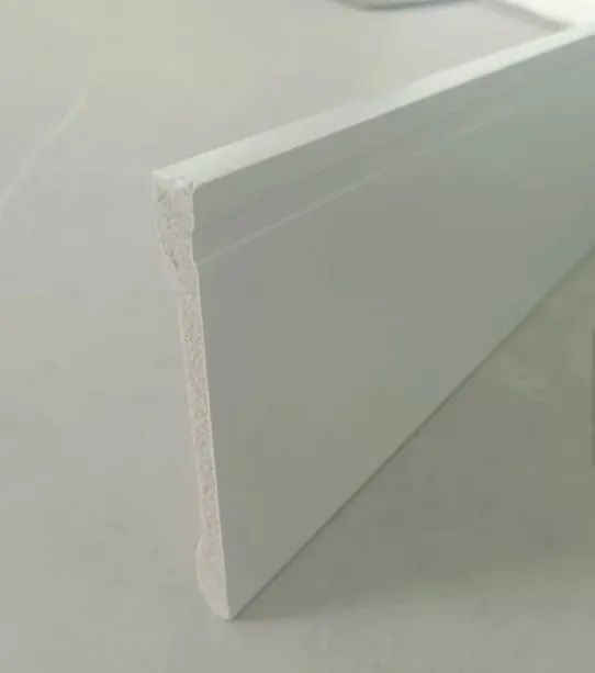 7 PEÇAS RODAPÉ 15cm Frisado Branco Poliestireno Lev152 Santa Luzia Lote Com 7 Unidades - Foto 2