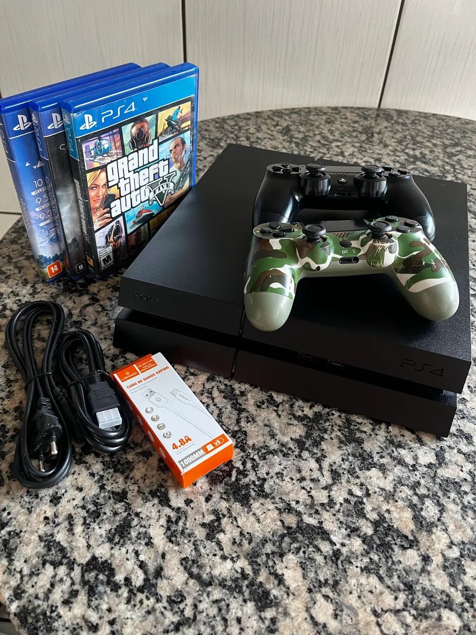 Ps4 Fat 2 controles - Foto 2