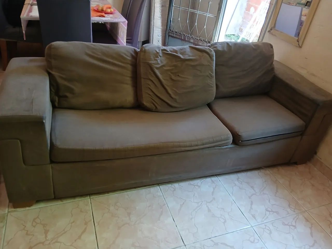 Sofá usado , nao entrego valor 100$  - Foto 3